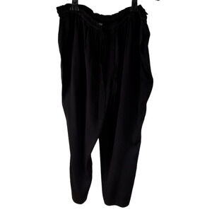 A.N.A. Women's Black Rayon Pants Size XXL Elastic Waist